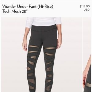Lululemon tech mesh leggings!